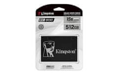 Kingston KC600 SSD disk, 512 GB, 550/520 MB/s, SATA 3.0, 3D TLC (SKC600/512G)