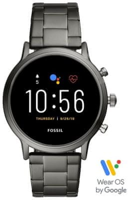 Fossil FTW4024 pametni sat, mjerenje brzine otkucaja srca, NFC, beskontaktno plaćanje, Google Pay, vodootporan, glazbeni uređaj, GPS, obavijesti