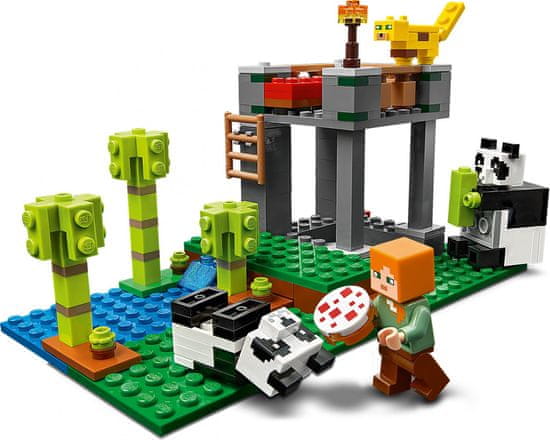 LEGO Minecraft 21158 panda kocke