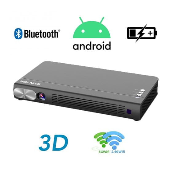 Byintek P12, 3D LED DLP, Android mini prijenosni projektor