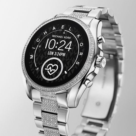 Michael kors smart watch discount silver