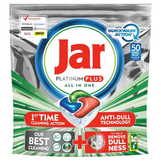 Jar Platinum Plus Green Quickwash Action kapsule za perilicu posuđa, 50 komada