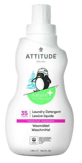 Attitude Fragrance-free gel za pranje bez mirisa, 1050 mL