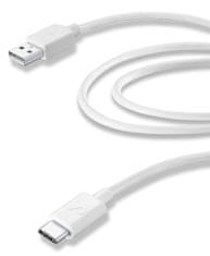 CellularLine USB kabel, 2m USB-C, bijeli
