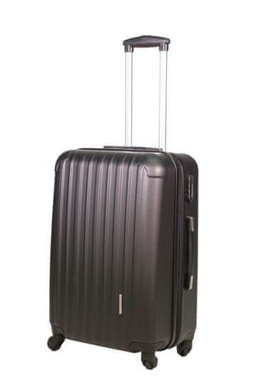 Le Maurice putni kovčeg, ABS vel. M, 61 cm, crna