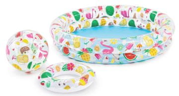 Intex 59460 Fruity set (bazen + obruč + lopta)