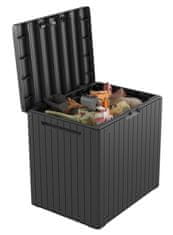 KETER vrtna kutija / kutija za pohranu, CITY box, 113, siva/grafitna