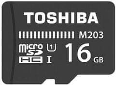 TOSHIBA memorijska kartica Micro SDHC M203, 16 GB + adapter SD