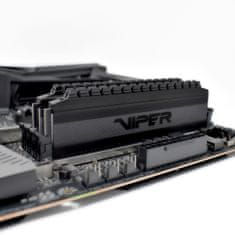 Patriot Viper 4 Blackout Kit memorija (RAM), 16GB (2x8GB), DDR4, 4000 MHz DIMM, CL19 (PVB416G400C9K)