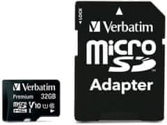 Verbatim microSD kartica, 32 GB, HC Class 10, adapter