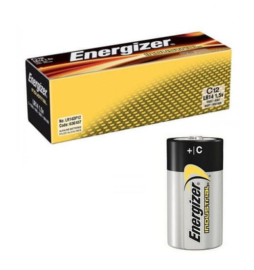 Energizer Industrial alkalna baterija C (LR14), 12 komada