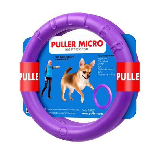 Puller obruč za psa Micro 12,5x1,5 cm, 2 komada
