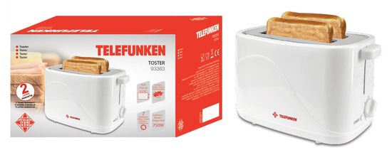 Telefunken TF93363 pekač kruha, 750 W, Pop-Out