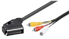 Goobay SCART u kompozitni audio/video, ulaz/izlaz adapter kabel, 2 m