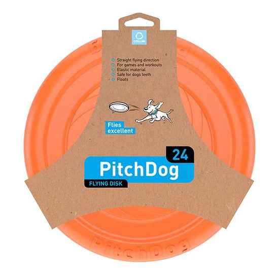 PitchDog leteći frizbi za pse, narančasta, 24 cm