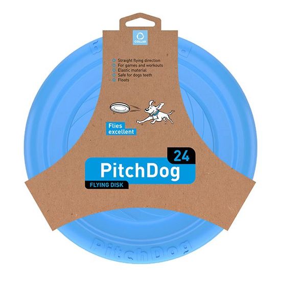 PitchDog leteći frizbi za pse, plava, 24 cm