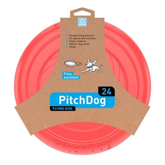 PitchDog leteći frizbi za pse, roza, 24 cm