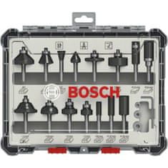 Bosch komplet miješanih rezača 6 mm, 15 dijelova (2607017471)