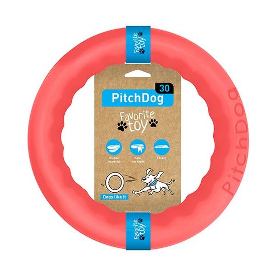 PitchDog obruč za treniranje pasa, roza, 28 cm