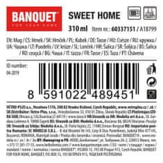 Banquet Sweet Home keramička šalica, 310 ml, siva, 6 komada