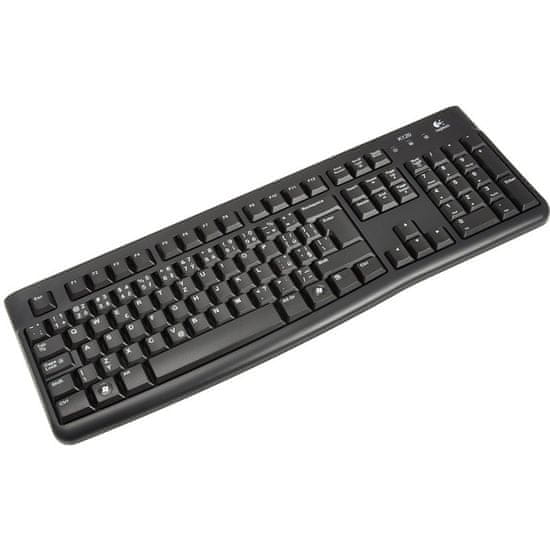 Logitech K120 tipkovnica, USB, US Int., HRV gravura, crna