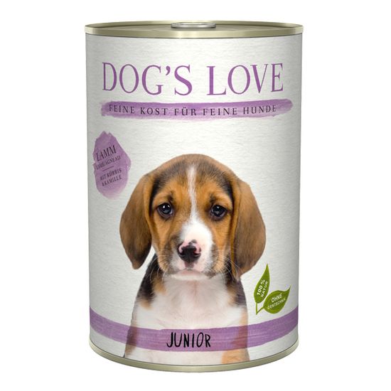 Dog's Love Junior Classic konzerva za štence, s janjetinom, 400 g