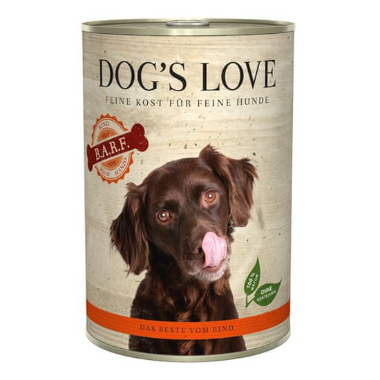 Dog's Love B.A.R.F. konzerva za pse, s govedinom, 400 g