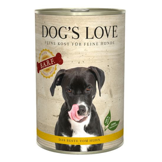 Dog's Love B.A.R.F. konzerva za pse, s piletinom, 400 g