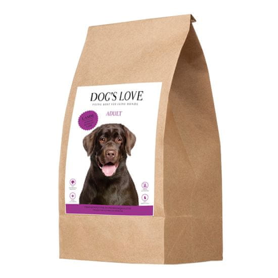 Dog's Love Adult pseći briketi, janjetina, 12 kg