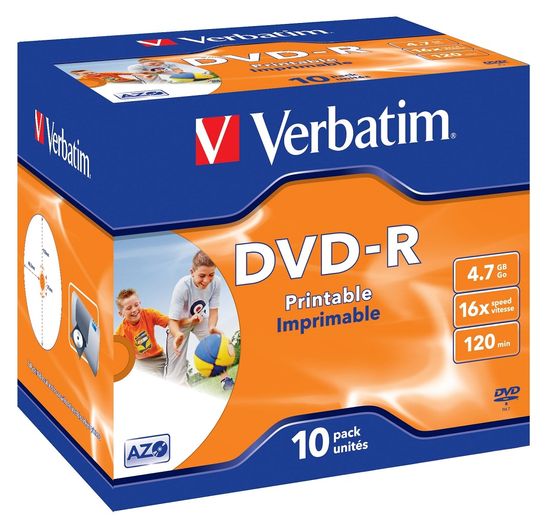 Verbatim DVD-R medij 4.7GB, 10x (43521)