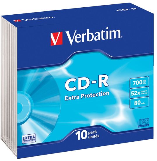 Verbatim medij CD-R 700 MB, 52x, 10 komada