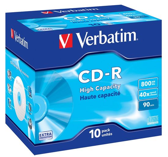 Verbatim CD-R VERBATIM 10PK 800MB, 40x, 10 kos