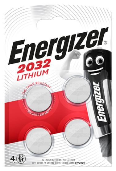 Energizer Lithium baterija CR2032, 4 komada