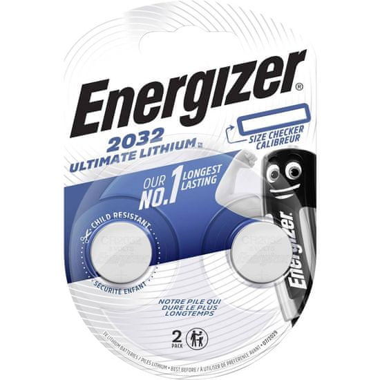 Energizer Ultimate Lithium baterija CR2032, 2 komada