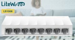 TP-Link Mrežni prekidač LS1008, 8 konektora