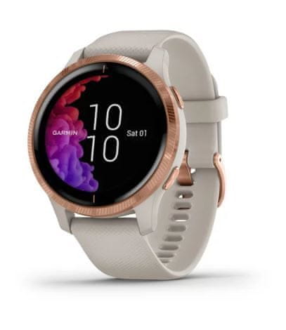 Garmin Venu pametni sat, rose gold/boja pijeska