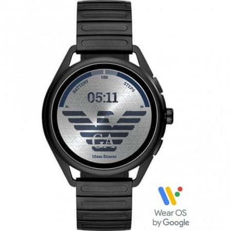 Pametni sat smartwatch Emporio Armani ART5029 za iOS i Android od nehrđajućeg čelika, otporan na vodu, fitness funkcije, Bluetooth