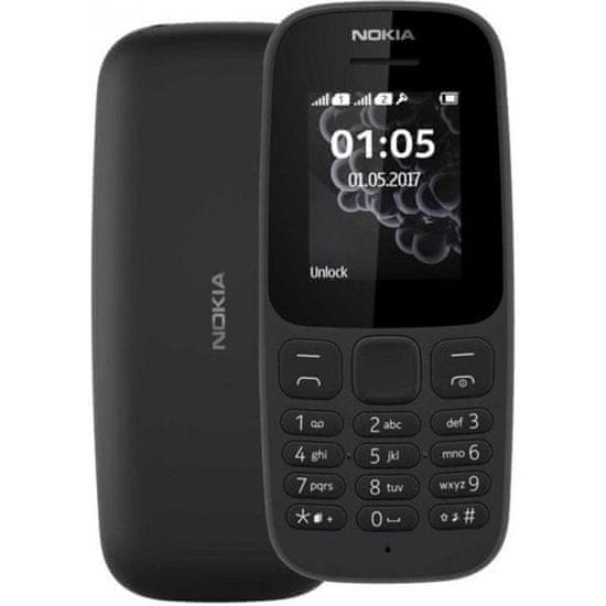 Nokia mobilni telefon 105 DS, crni