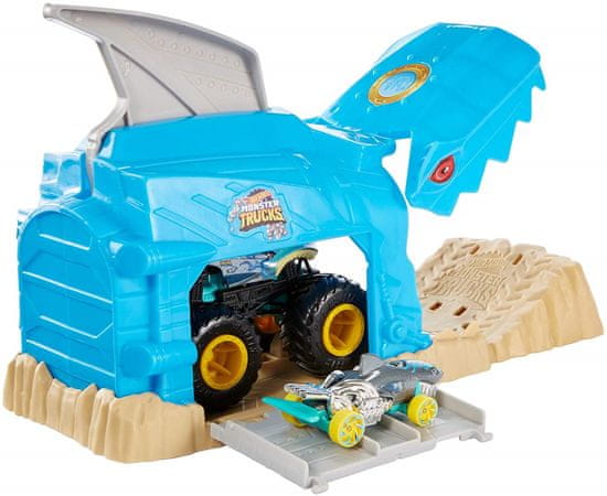Hot Wheels Monster trucks igraći set za utrkivanje, plava