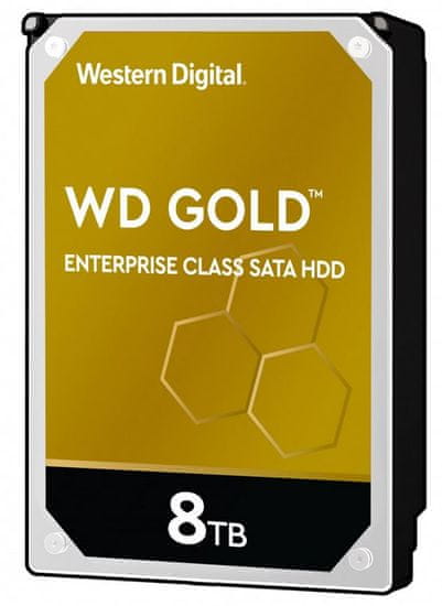 Western Digital GOLD 8 TB, SATA 6 Gb/s, 256 MB, 7200 tvrdi disk