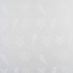 Vidaxl Roleta za tuš 120 x 240 cm s uzorkom morskih zvijezda