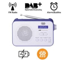Trevi 7F92R prijenosni digitalni radio, DAB, DAB+, FM, plava