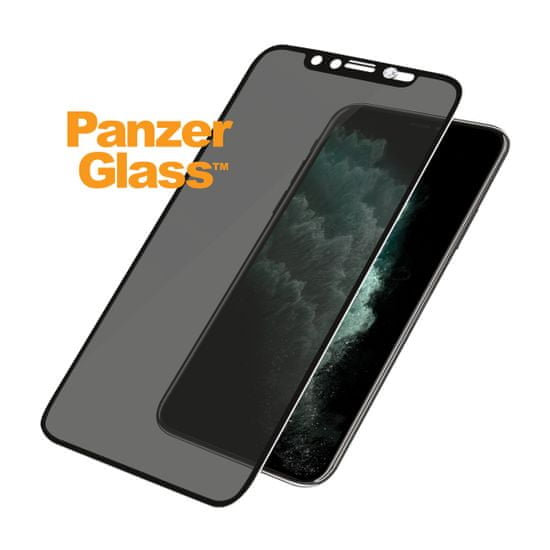 PanzerGlass Edge-to-Edge Privacy zaštitno staklo za iPhone Xs Max/11 Pro Max, crni Swarovski CamSlider (P2682)