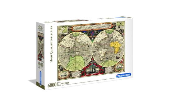 Clementoni HQC-ANTIQUE NAUTICAL MAP 36526 puzzle, 6000 komada