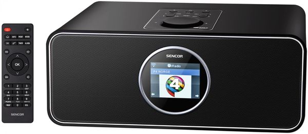 moderan internet radio senzor sir 6000wdb dizajn osnova 26000 internet radio dab+ fm pll prijemnik s rds 20 unaprijed postavljenih fm 250 unaprijed postavljenih postaja internet radio usb linijski ulaz za Bluetooth  reprodukciju streaming wifi mrežna veza mediau kontrola 8 načina rada izjednačivač glazbena snaga 14 vatni lcd zaslon sa zatamnjivanjem svjetlosti airmusic control app