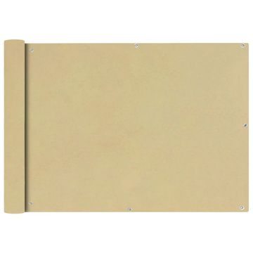 Vidaxl Balkonska Zaštita Oxford Tkanina Bež 75x400 cm