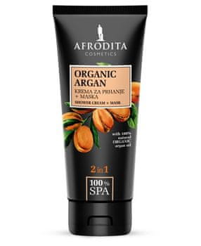 Kozmetika Afrodita SPA Organic Argan krema za tuširanje + maska, 150 ml