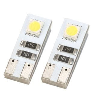 MLine žarulja LED 12V W5W-T10 1xSMD 5050, bijela, par