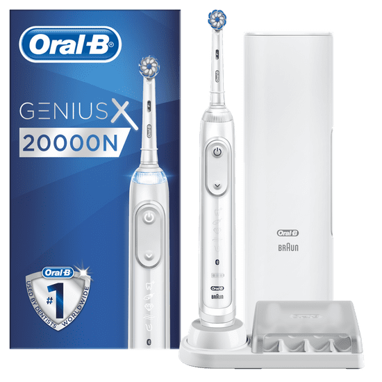 Oral-B Genius X 20000N White Sensitive električna četkica za zube