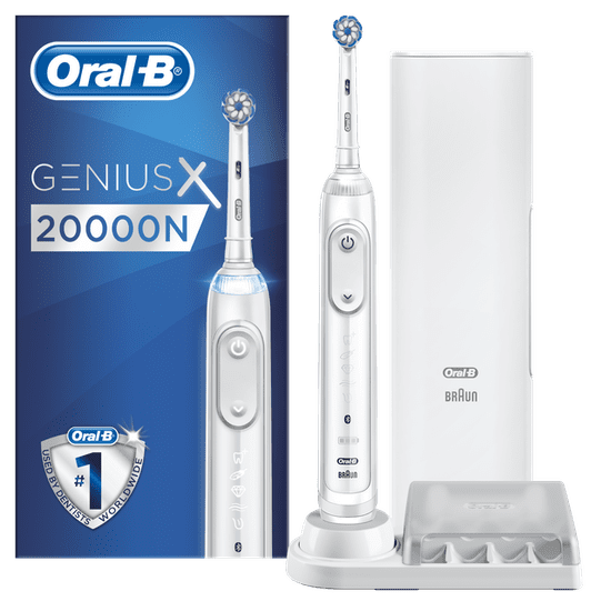 Oral-B Genius X 20000N White Sensitive električna četkica za zube